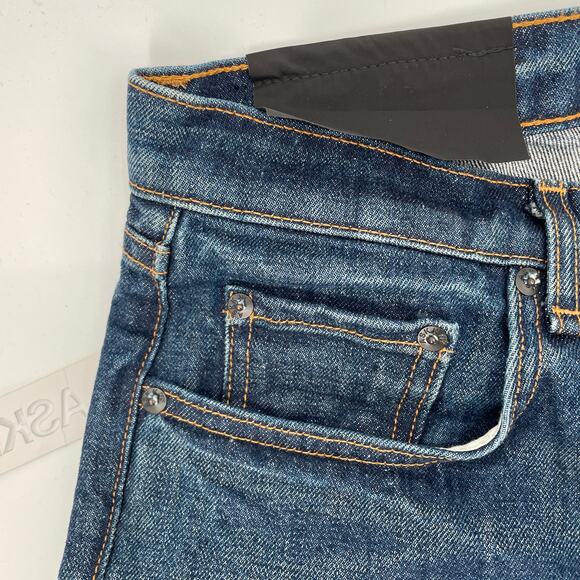 ASKK NY NWT Straight Leg Mid Wash 100% Cotton Denim Jeans // 26 - Picture 7 of 10